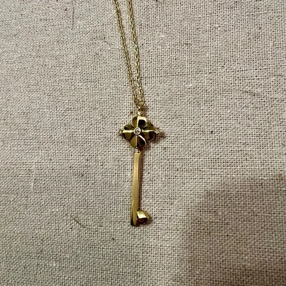 kate spade Jewelry Kate Spade Legacy Logo Key Necklace Poshmark